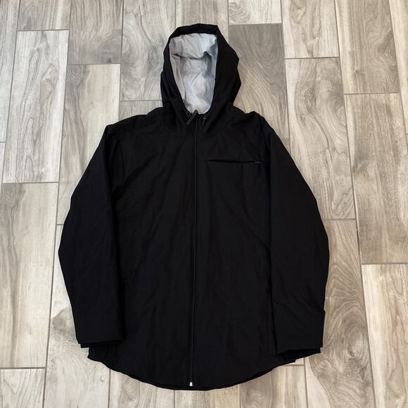 BYLT Jacket Mens 2XL Black Drop Cut Puffer Premium Basics Hooded Full Zip Pocket - Picture 1 of 9